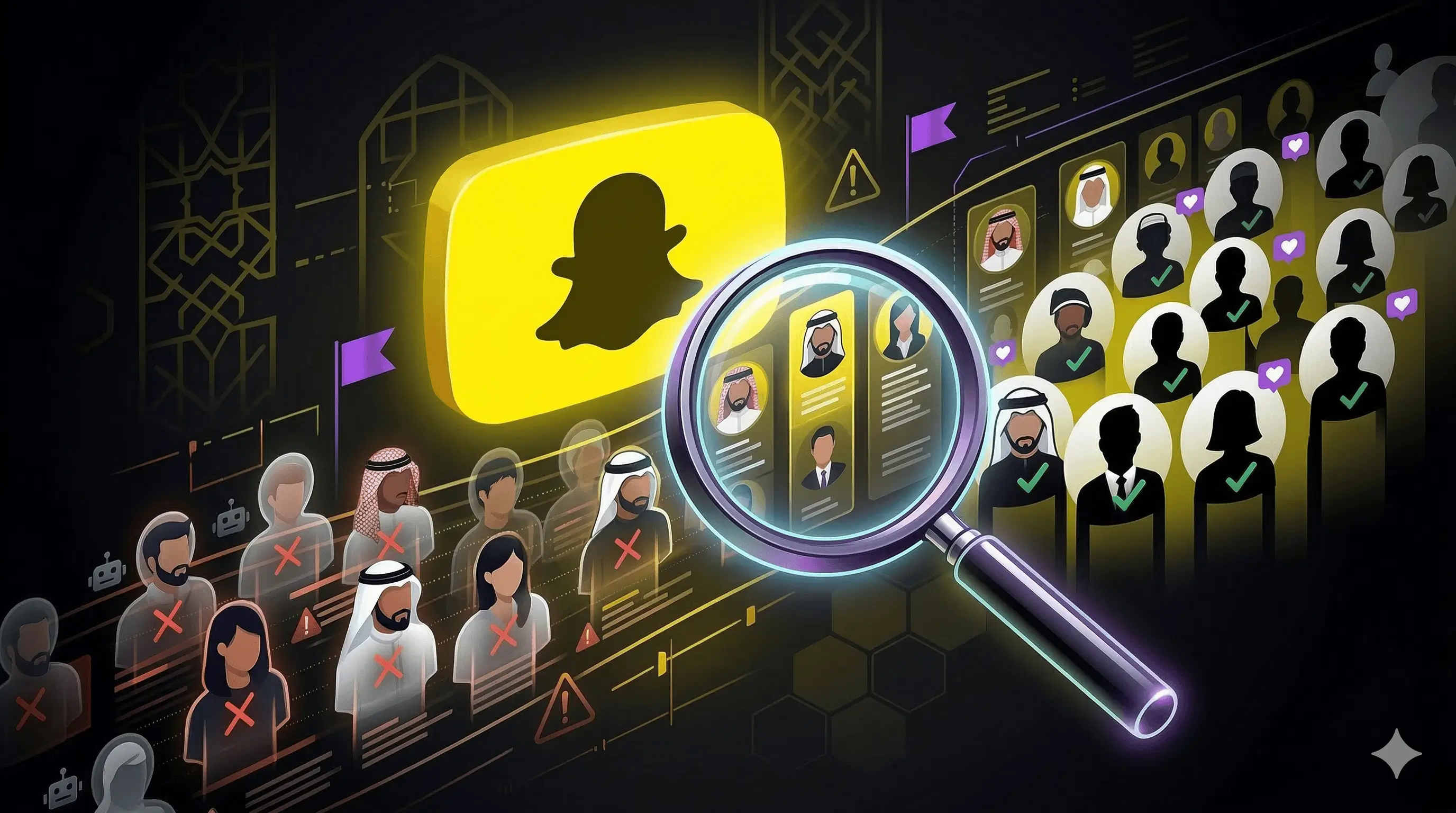 كشف المتابعين الوهميين على سناب شات: دليل السوق الخليجي 2026